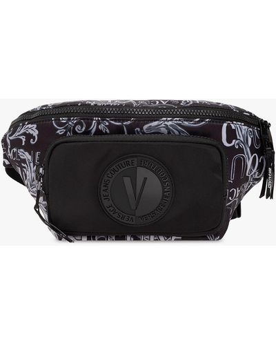 Versace Patterned Belt Bag - Black