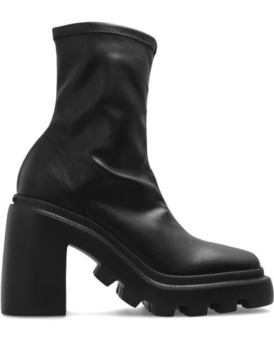 Vic Matié Heeled Ankle Boots - Black