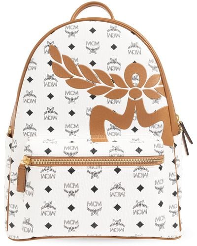 MCM 'stark Medium' Backpack, - White