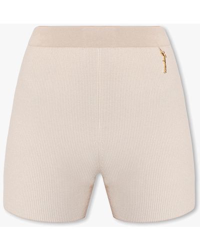 Jacquemus Pralu Knit Shorts - Natural