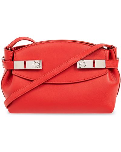 Ferragamo ‘Hug’ Shoulder Bag - Red