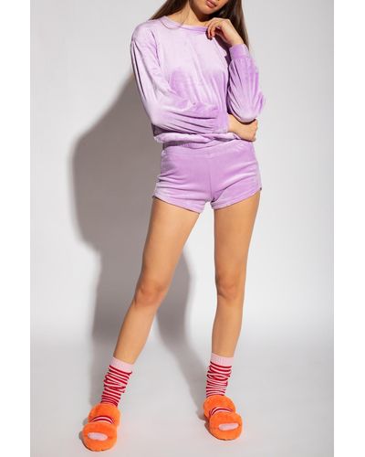 UGG 'shanara' Sweatshirt With Velvet Finish - Purple