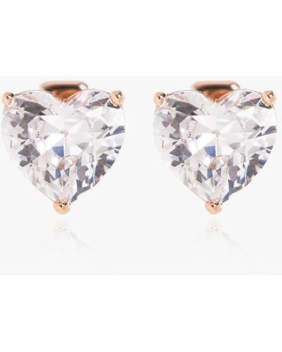 Kate Spade Heart-shaped Earrings, - Metallic