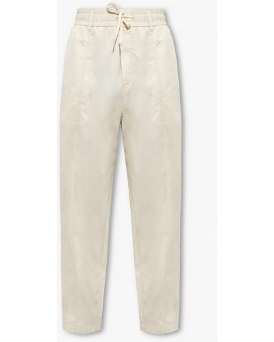Emporio Armani Trousers With Logo - White