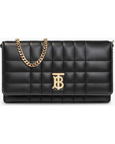 Burberry Lola Quilted-leather Shoulder Bag - Black