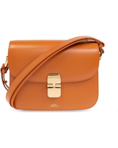 A.P.C. 'grace Small' Shoulder Bag, - Orange