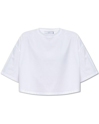 IRO ‘Awinita’ Cropped T-Shirt With Logo - White