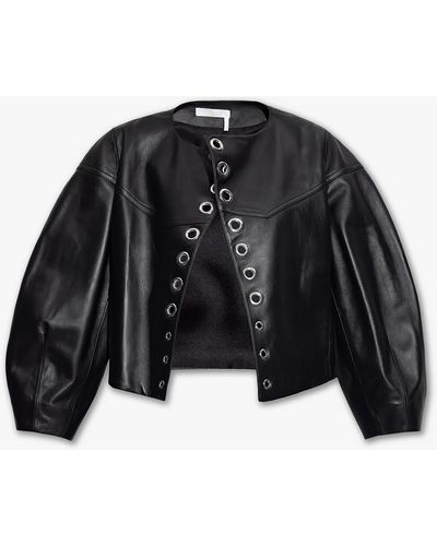 Chloé Leather Jacket - Black