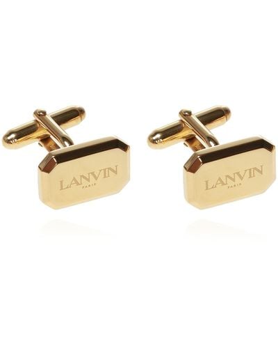 Lanvin Logo Cuff Links - Metallic
