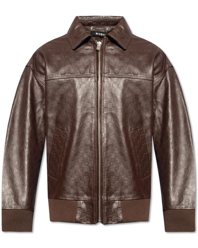 MISBHV Leather Jacket, - Brown