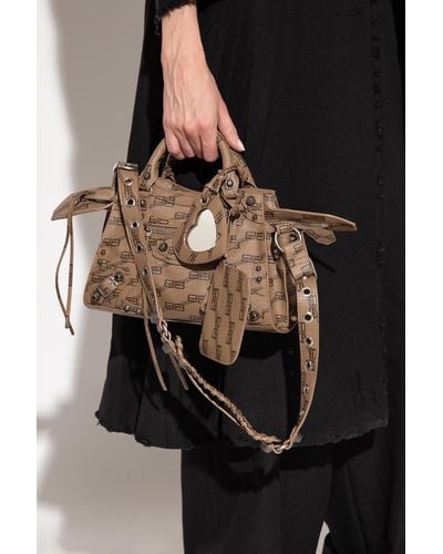 Balenciaga 'neo Cagole Xs' Shoulder Bag - Brown