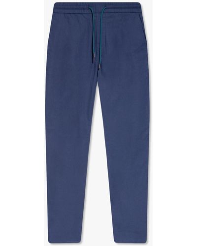 PS by Paul Smith Trousers With Slightly Tapered Legs - Blue
