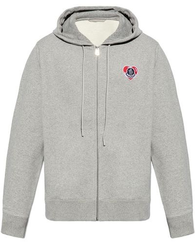 Moncler Sweatshirt With Logo - Grey