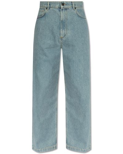 Moschino Wide Leg Jeans, - Blue