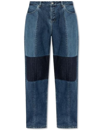 Jil Sander + Jeans With Stitching, - Blue