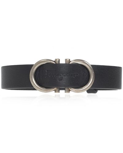 Ferragamo Leather Bracelet - Black