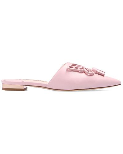 Sophia Webster 'butterfly' Leather Mules - Pink
