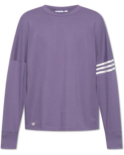 adidas Originals T-shirt With Long Sleeves, - Purple