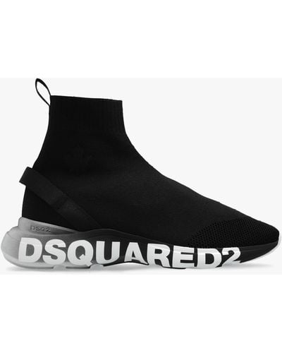 DSquared² Logo-print Sock Trainers - Black