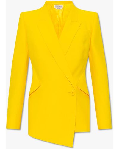 Alexander McQueen Tailored Blazer - Yellow