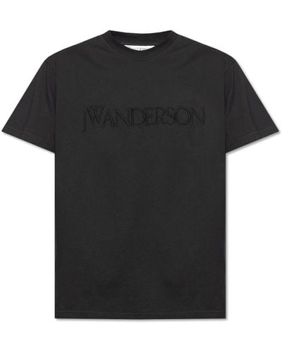 JW Anderson T-shirt With Logo, - Black