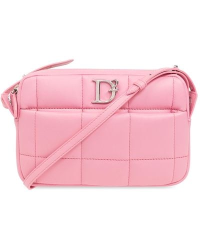 DSquared² Shoulder Bag With Logo, - Pink