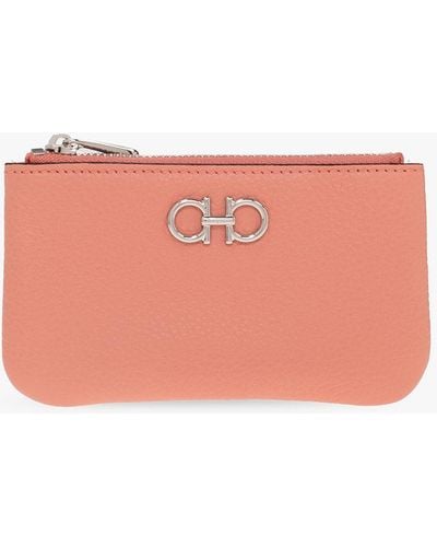 Ferragamo Leather Key Holder - Pink