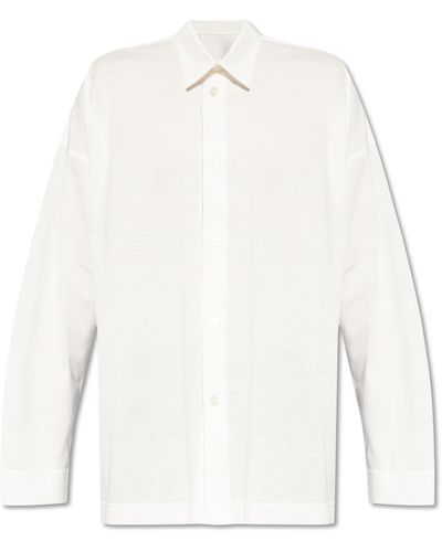 Homme Plissé Issey Miyake Cotton Shirt, - White
