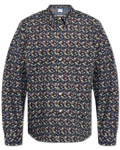 PS by Paul Smith Patterned Shirt, - Grey