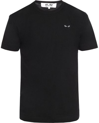 COMME DES GARÇONS PLAY Patched T-Shirt, ' - Black