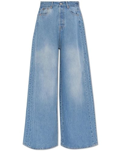 Vetements Jeans With Wide Legs, - Blue