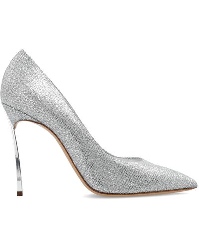 Casadei ‘Blade’ Stiletto Court Shoes - White