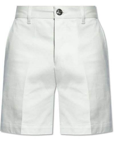 Ami Paris Cotton Shorts - White