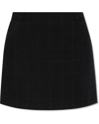 A.P.C. Tweed Skirt, - Black