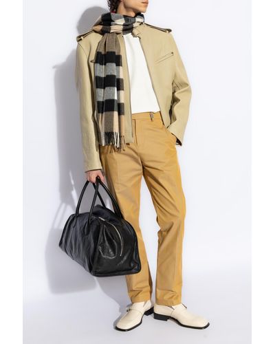 Burberry Pleat-Front Pants - Yellow