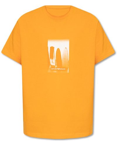 Emporio Armani Printed T-shirt - Orange