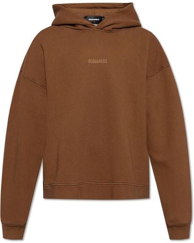 DSquared² Hooded Sweatshirt, - Brown