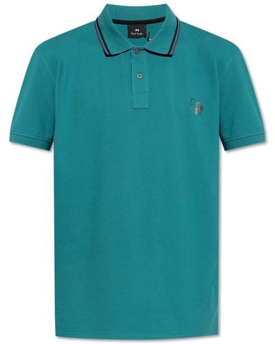 PS by Paul Smith Polo With Logo, - Green