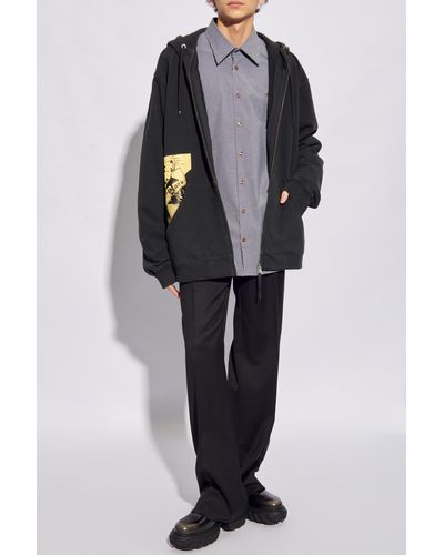 Maison Margiela Navy Cutout Hoodie