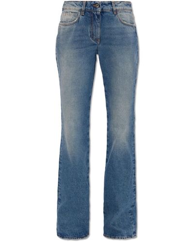 Off-White c/o Virgil Abloh Flared Jeans, - Blue
