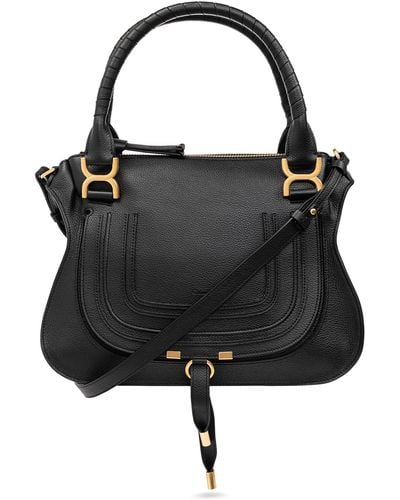 Chloé ‘Marcie Medium’ Leather Shoulder Bag - Black