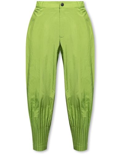 Homme Plissé Issey Miyake Pants With Pockets - Green