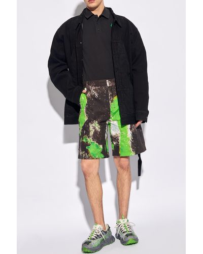 44 Label Group Patterned Shorts, - Green