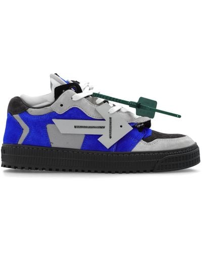 Off-White c/o Virgil Abloh Floating Arrow 3.0 Suede Trainers - Blue