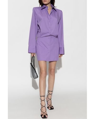 The Attico ‘Margot’ Mini Dress - Purple