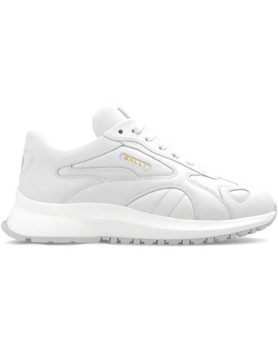 Bally Trainers With Logo, - White