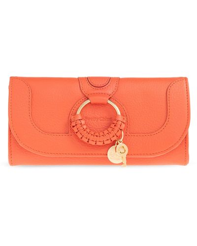 See By Chloé Leather Wallet, - Orange