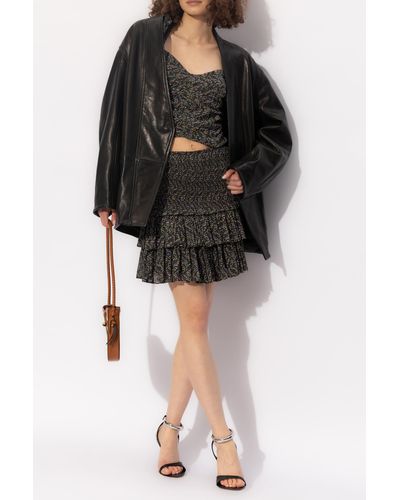 Isabel Marant Ruffled Skirt 'Naomi' - Black