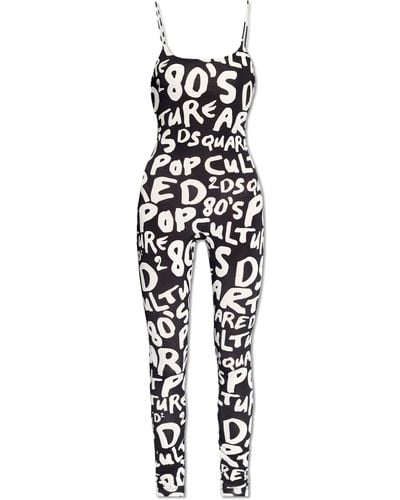 DSquared² Jumpsuit With Logo, - White