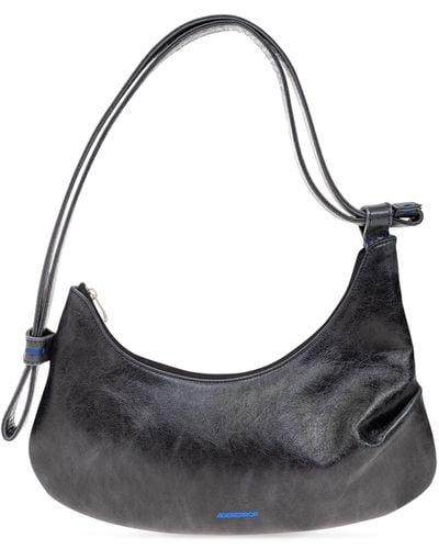 Adererror Leather Shoulder Bag, - Black